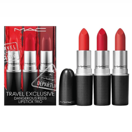 ست رژ لب ۳ عددی مک MAC قرمز | Ruby Woo – Chili – Lady Danger