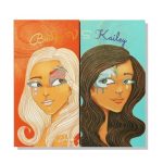 پالت سایه چشم کارا بیوتی مدل Bailey & Kailey Duo با ۳۶ رنگ مات، براق و گلیتری، دارای دو آینه داخلی، مناسب آرایش‌های روزانه تا شبانه