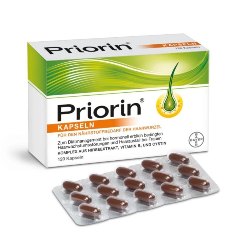 خرید قرص پریورین بسته ۱۲۰ عددی مناسب تقویت مو، کاهش ریزش و بهبود رشد مو از ریشه