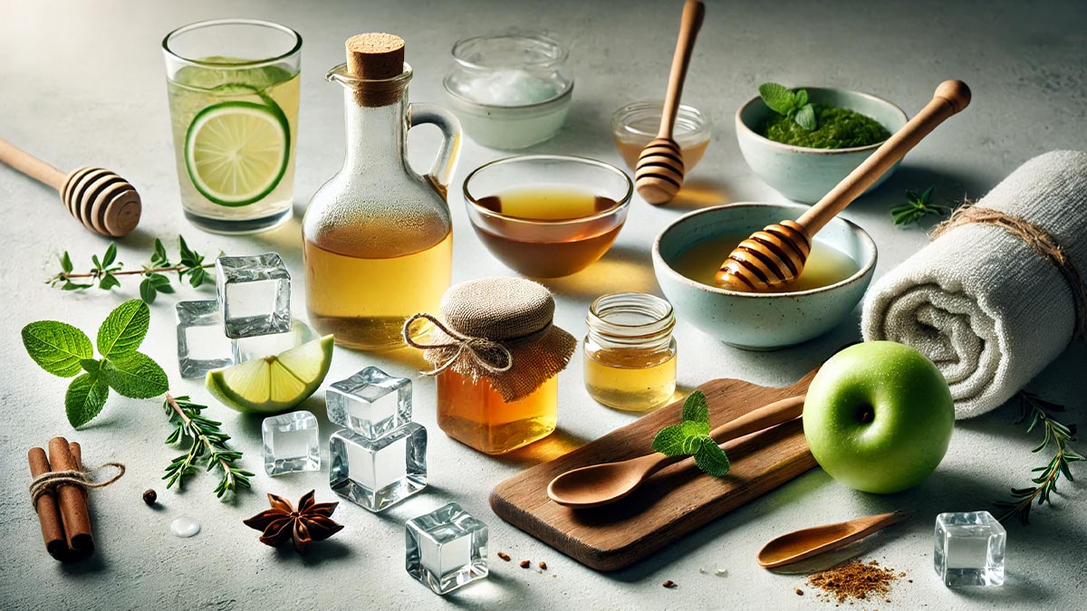 روش دوم: درمان‌های خانگی برای جوش