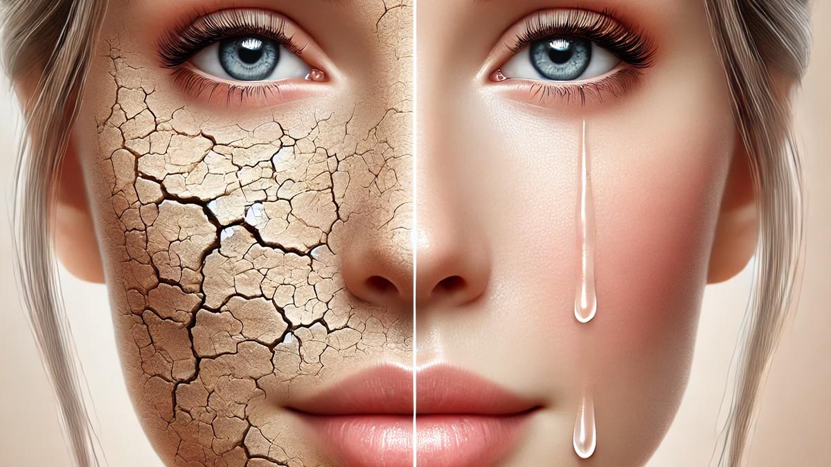 احساس کشیدگی و خشکی پوست