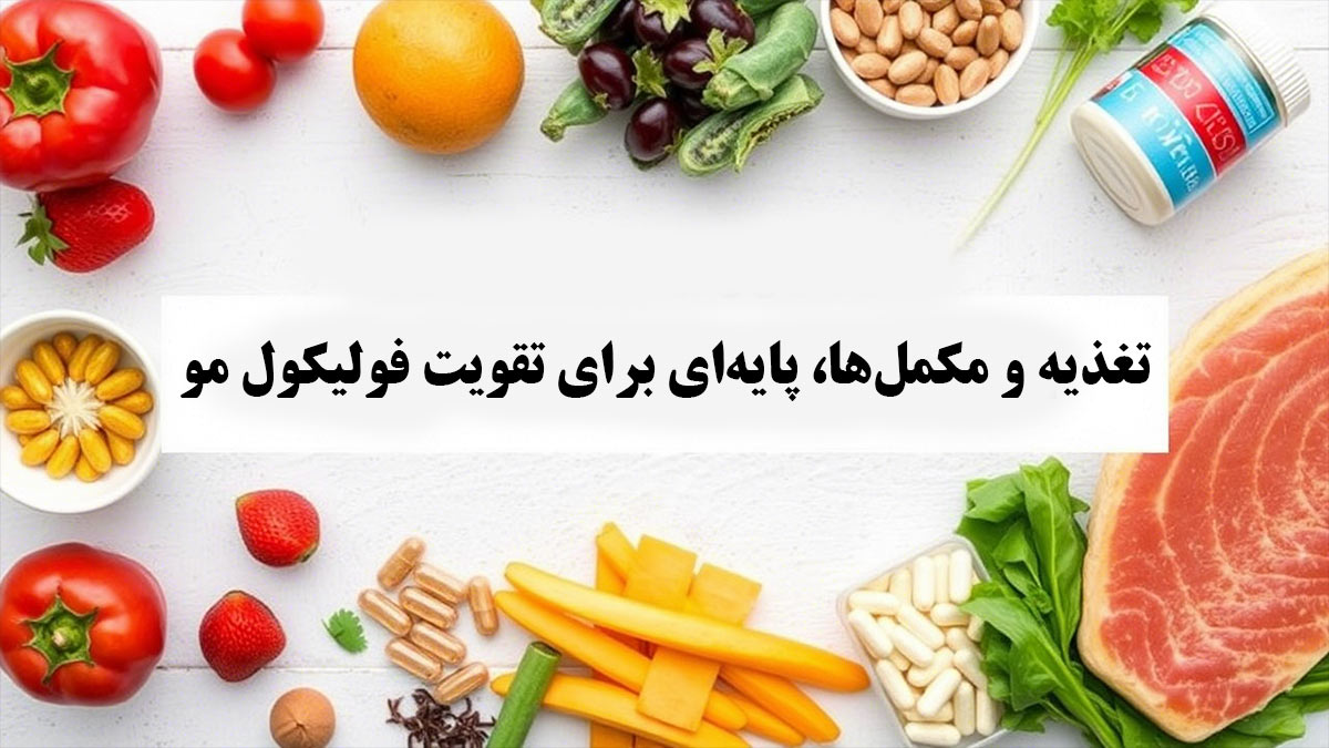 تغذیه و مکمل‌ها، پایه‌ای برای تقویت فولیکول مو