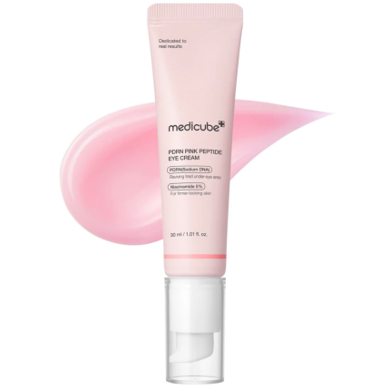 کرم دور چشم مدیکیوب PDRN Pink Peptide Eye Cream | ضدچروک، روشن‌کننده و ترمیم‌کننده